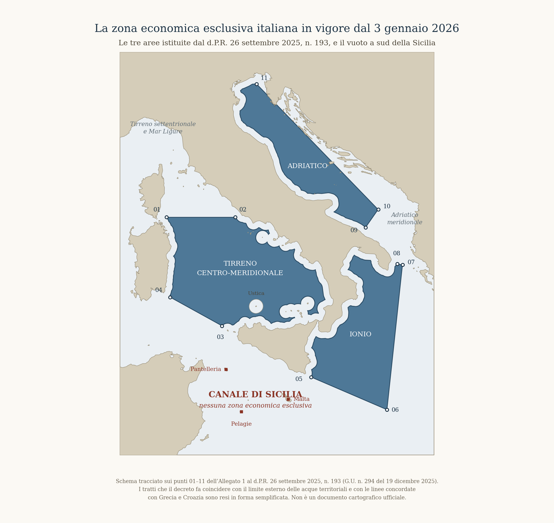 Il mare che manca: la zona economica esclusiva italiana lascia fuori il Canale di Sicilia